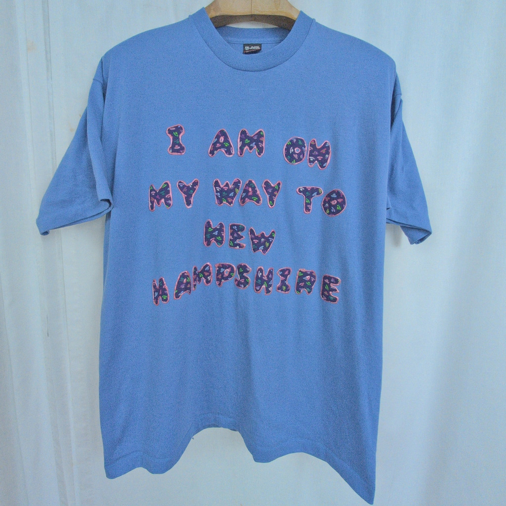 Vintage I am on my way to New Hampshire Cozy Rustic T-Shirt